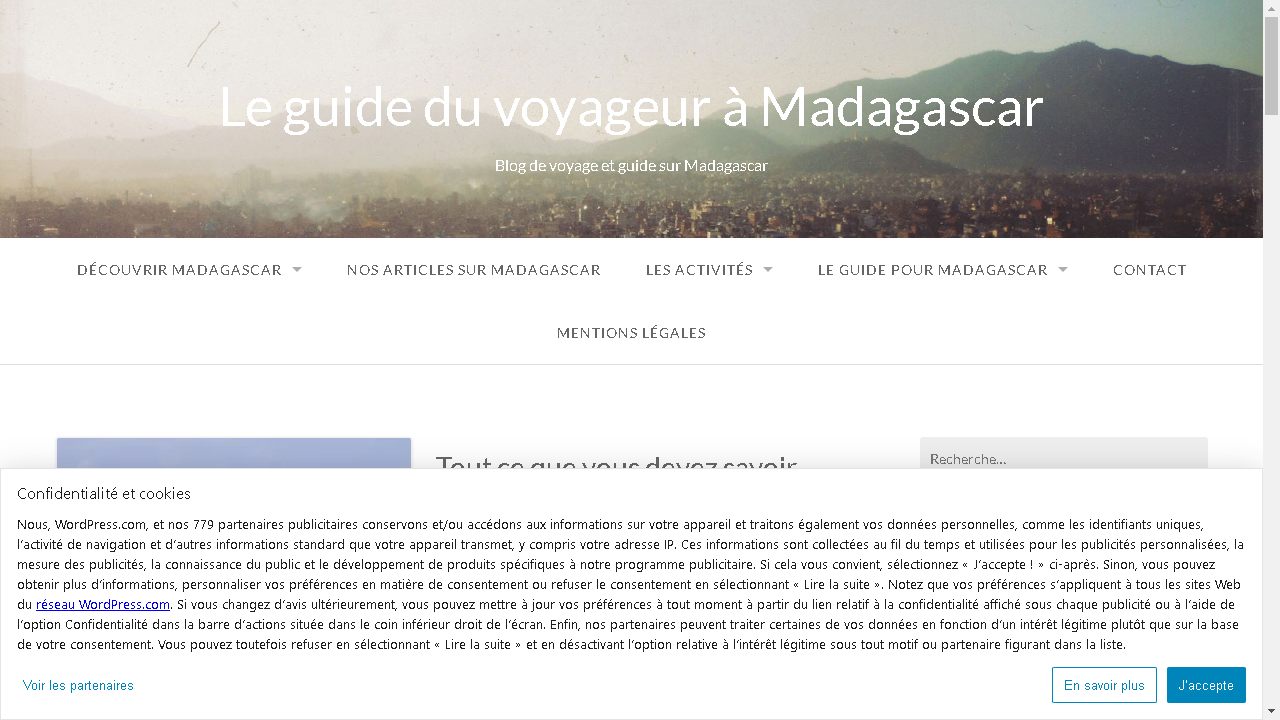 Capture d'écran de http://guide-du-voyageur-a-madagascar.com/